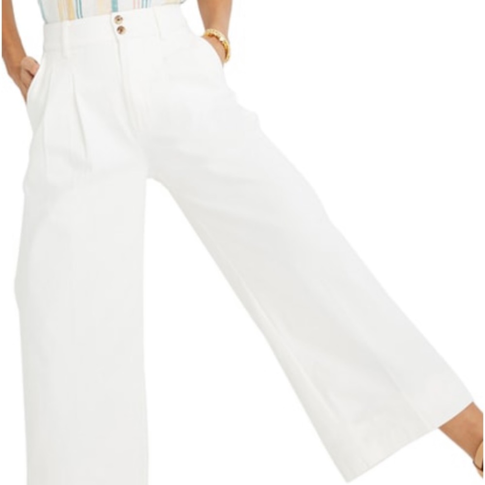 Madewell Pleated Wide Leg Pant Size 6 NWT